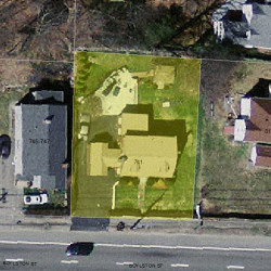 741 Boylston St, Newton, MA 02461 aerial view