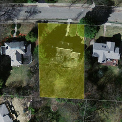 44 Brush Hill Rd, Newton, MA 02461 aerial view