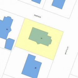 19 Fayette St, Newton, MA 02458 plot plan