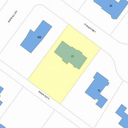 23 Kerr Path, Newton, MA 02459 plot plan