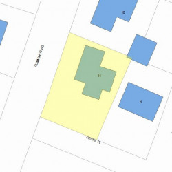 14 Cummings Rd, Newton, MA 02459 plot plan