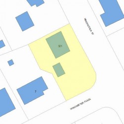 321 Winchester St, Newton, MA 02461 plot plan