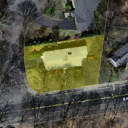 1307 Beacon St, Newton, MA 02468 aerial view