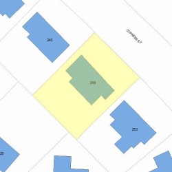 249 Cypress St, Newton, MA 02459 plot plan