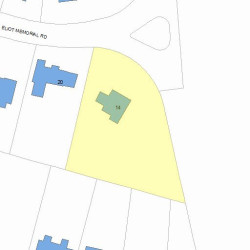 14 Eliot Memorial Rd, Newton, MA 02458 plot plan