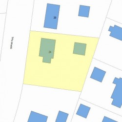 24 Grant Ave, Newton, MA 02459 plot plan