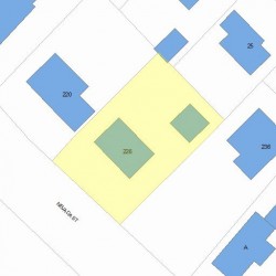 226 Nevada St, Newton, MA 02460 plot plan