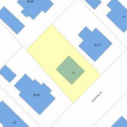 19 Clinton St, Newton, MA 02458 plot plan
