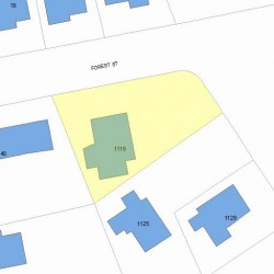 1119 Walnut St, Newton, MA 02461 plot plan