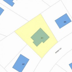 231 Dorset Rd, Newton, MA 02468 plot plan