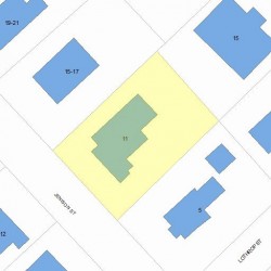 11 Jenison St, Newton, MA 02460 plot plan