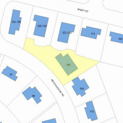 100 Westchester Rd, Newton, MA 02458 plot plan