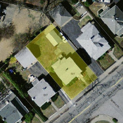 511 California St, Newton, MA 02460 aerial view