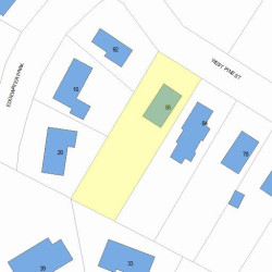 86 Pine St, Newton, MA 02466 plot plan