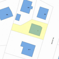 7 Bridges Ave, Newton, MA 02460 plot plan