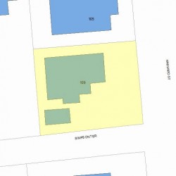 109 Harvard St, Newton, MA 02460 plot plan