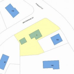 6 Bracebridge Rd, Newton, MA 02459 plot plan