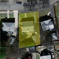 30 Waldorf Rd, Newton, MA 02461 aerial view