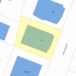 151 Charlesbank Rd, Newton, MA 02458 plot plan