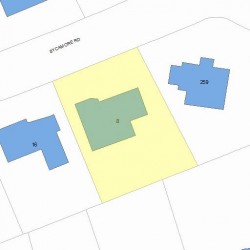 8 Sycamore Rd, Newton, MA 02459 plot plan