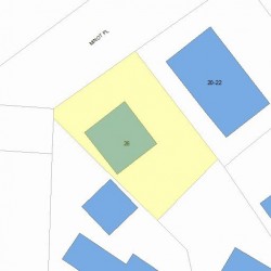 26 Minot Pl, Newton, MA 02460 plot plan