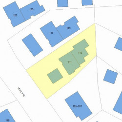 111 North St, Newton, MA 02460 plot plan