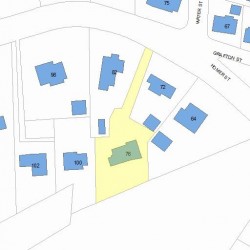 76 Homer St, Newton, MA 02459 plot plan