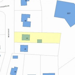 49 Moulton St, Newton, MA 02462 plot plan