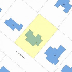 44 Indian Ridge Rd, Newton, MA 02459 plot plan