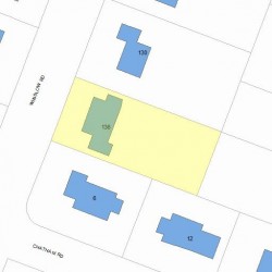 136 Winslow Rd, Newton, MA 02468 plot plan