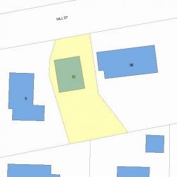 92 Mill St, Newton, MA 02459 plot plan