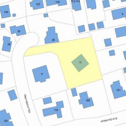 19 Gray Birch Ter, Newton, MA 02460 plot plan