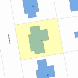 36 Sheldon Rd, Newton, MA 02459 plot plan