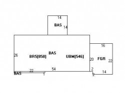 66 Anthony Rd, Newton, MA 02460 floor plan