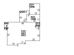 90 Mandalay Rd, Newton, MA 02459 floor plan