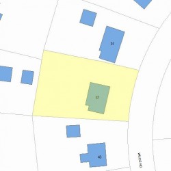 37 Wilde Rd, Newton, MA 02468 plot plan