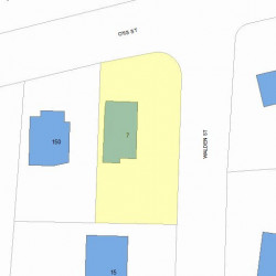 7 Walden St, Newton, MA 02460 plot plan