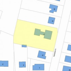 47 Freeman St, Newton, MA 02466 plot plan