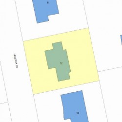 12 Hemlock Rd, Newton, MA 02464 plot plan