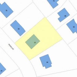 90 Ridge Ave, Newton, MA 02459 plot plan