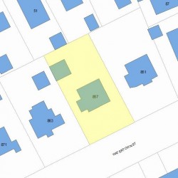 857 Watertown St, Newton, MA 02465 plot plan