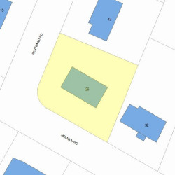 26 Holman Rd, Newton, MA 02466 plot plan