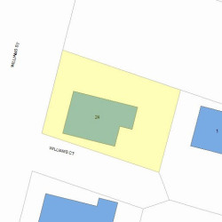 24 Williams St, Newton, MA 02464 plot plan