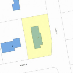 21 Lenox St, Newton, MA 02465 plot plan