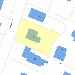 38 Cummings Rd, Newton, MA 02459 plot plan