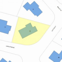 95 Cotton St, Newton, MA 02458 plot plan