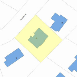 45 Village Cir, Newton, MA 02459 plot plan