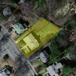 1300 Walnut St, Newton, MA 02461 aerial view