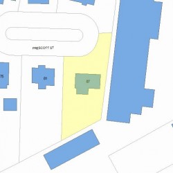 87 Prescott St, Newton, MA 02460 plot plan