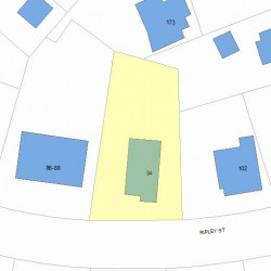 94 Ripley St, Newton, MA 02459 plot plan